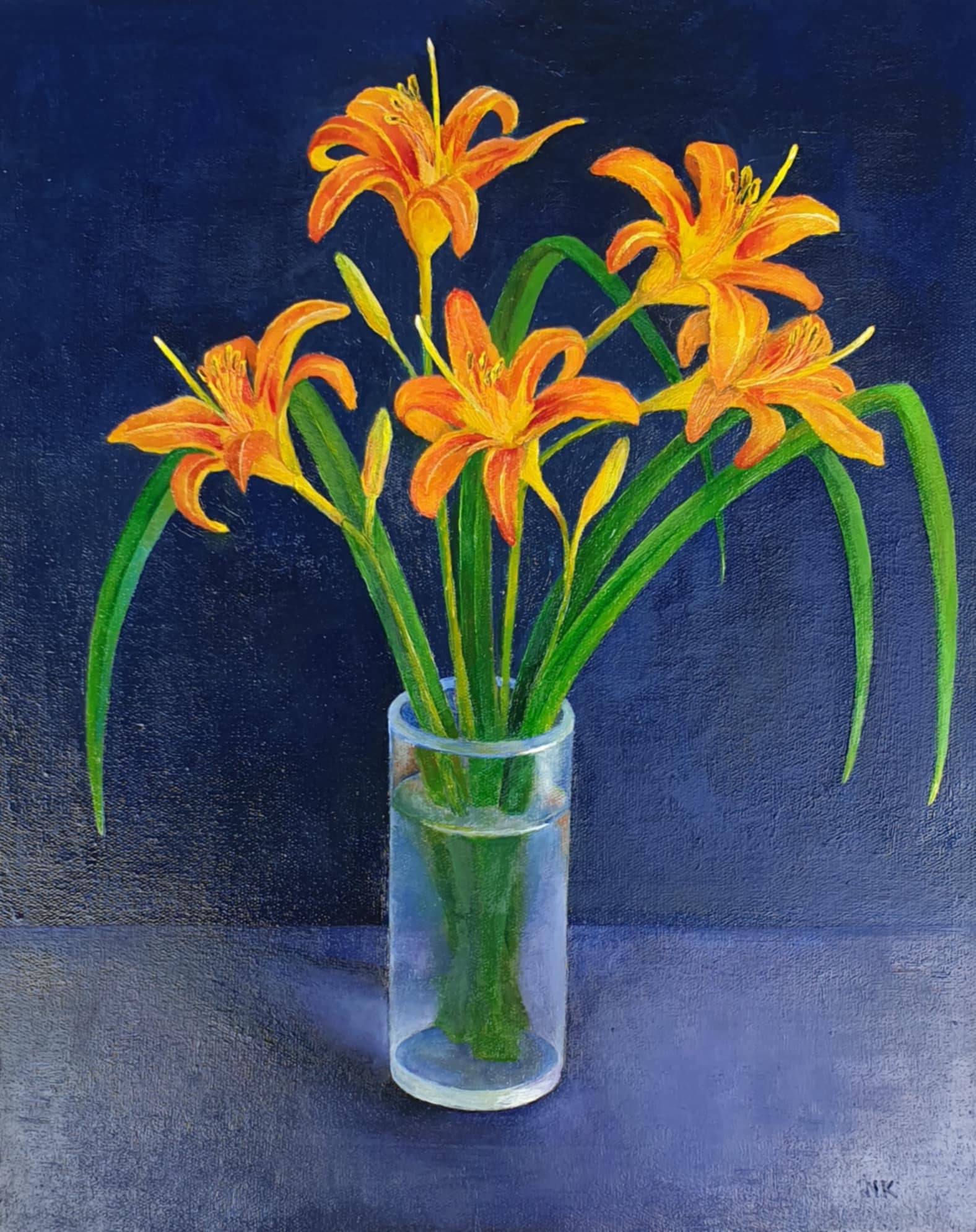 Still Life with Orange Lilies
