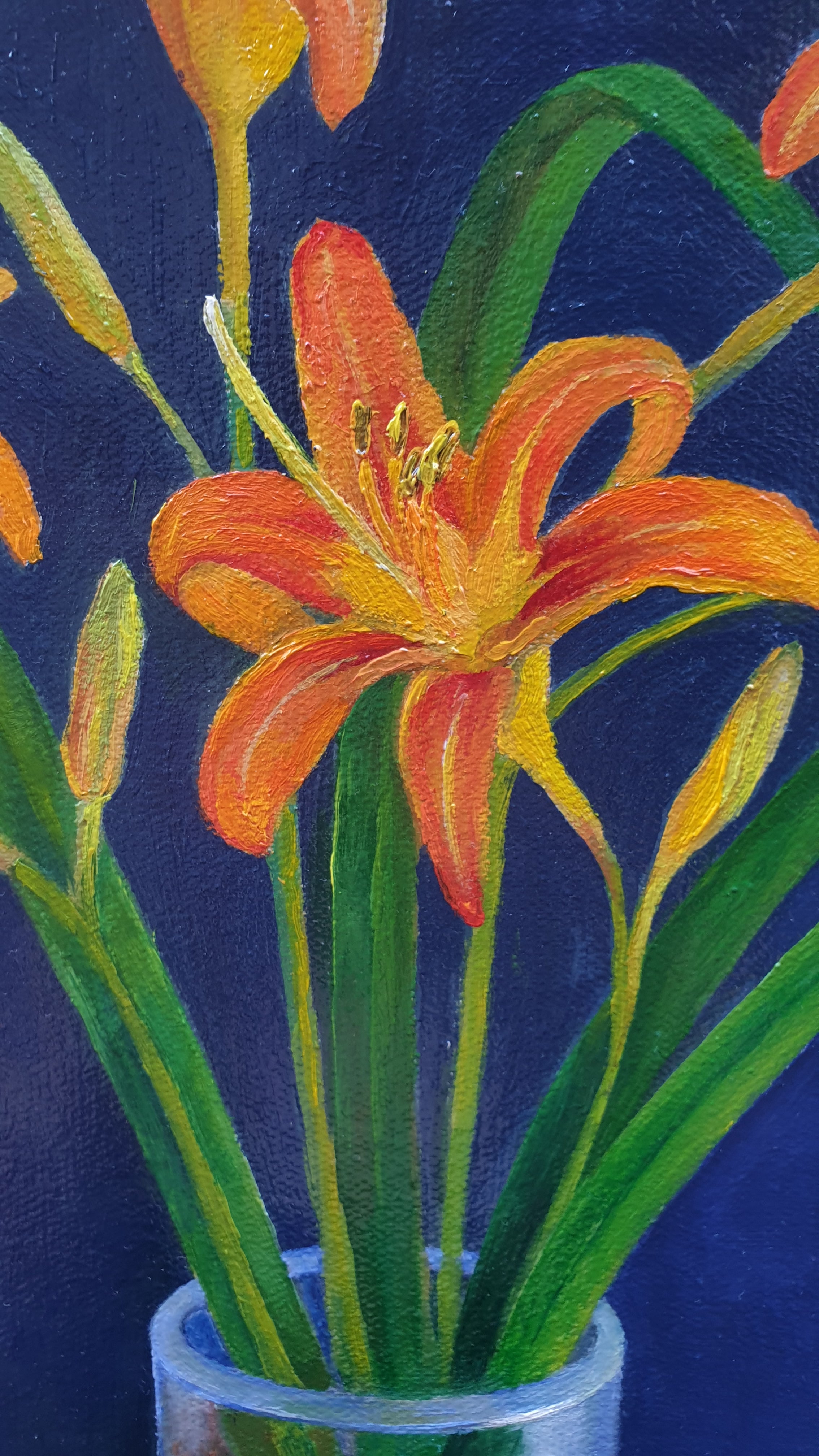 Still Life with Orange Lilies
