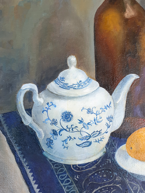 Georgian Blue Tablecloth