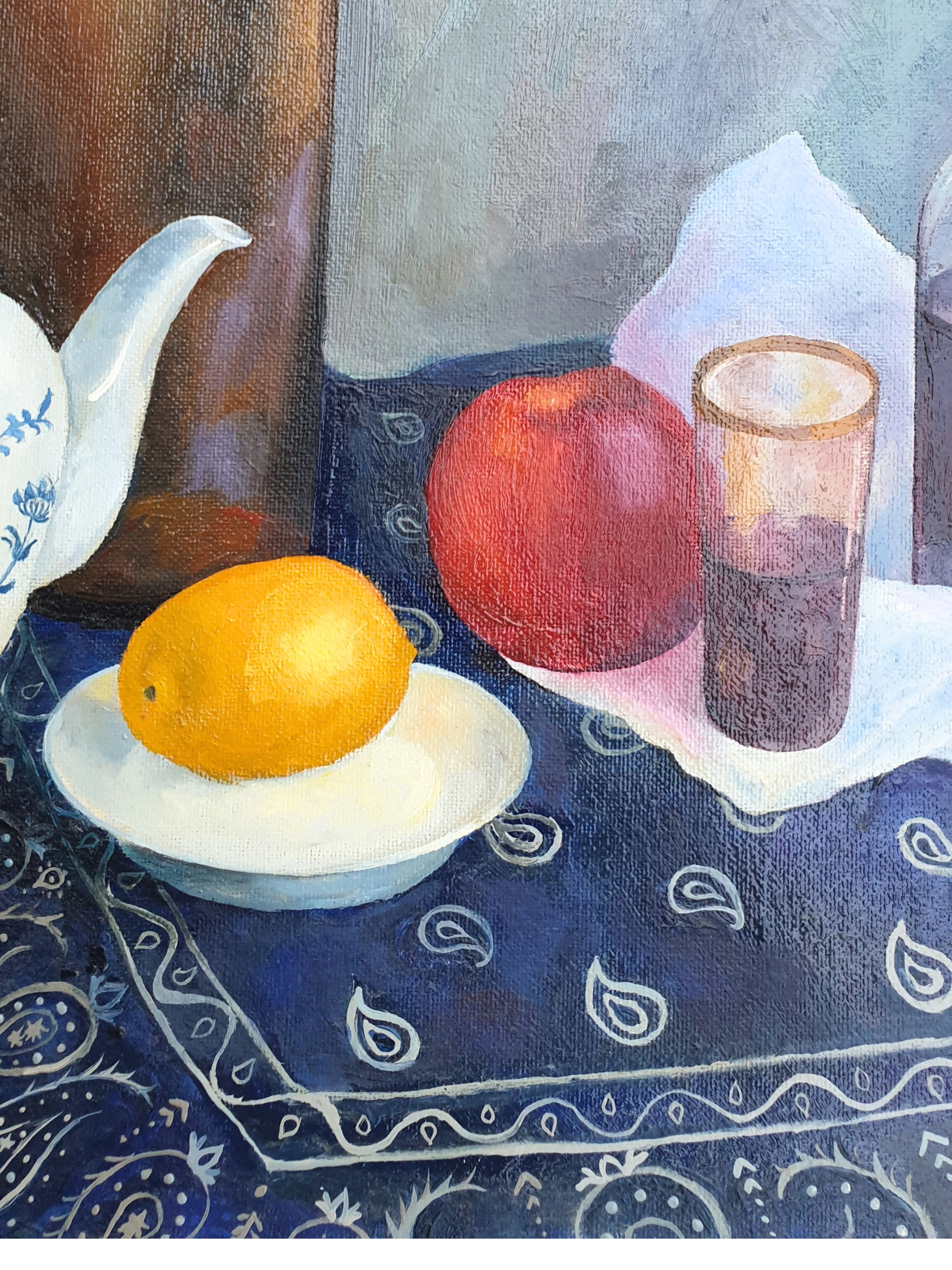 Georgian Blue Tablecloth