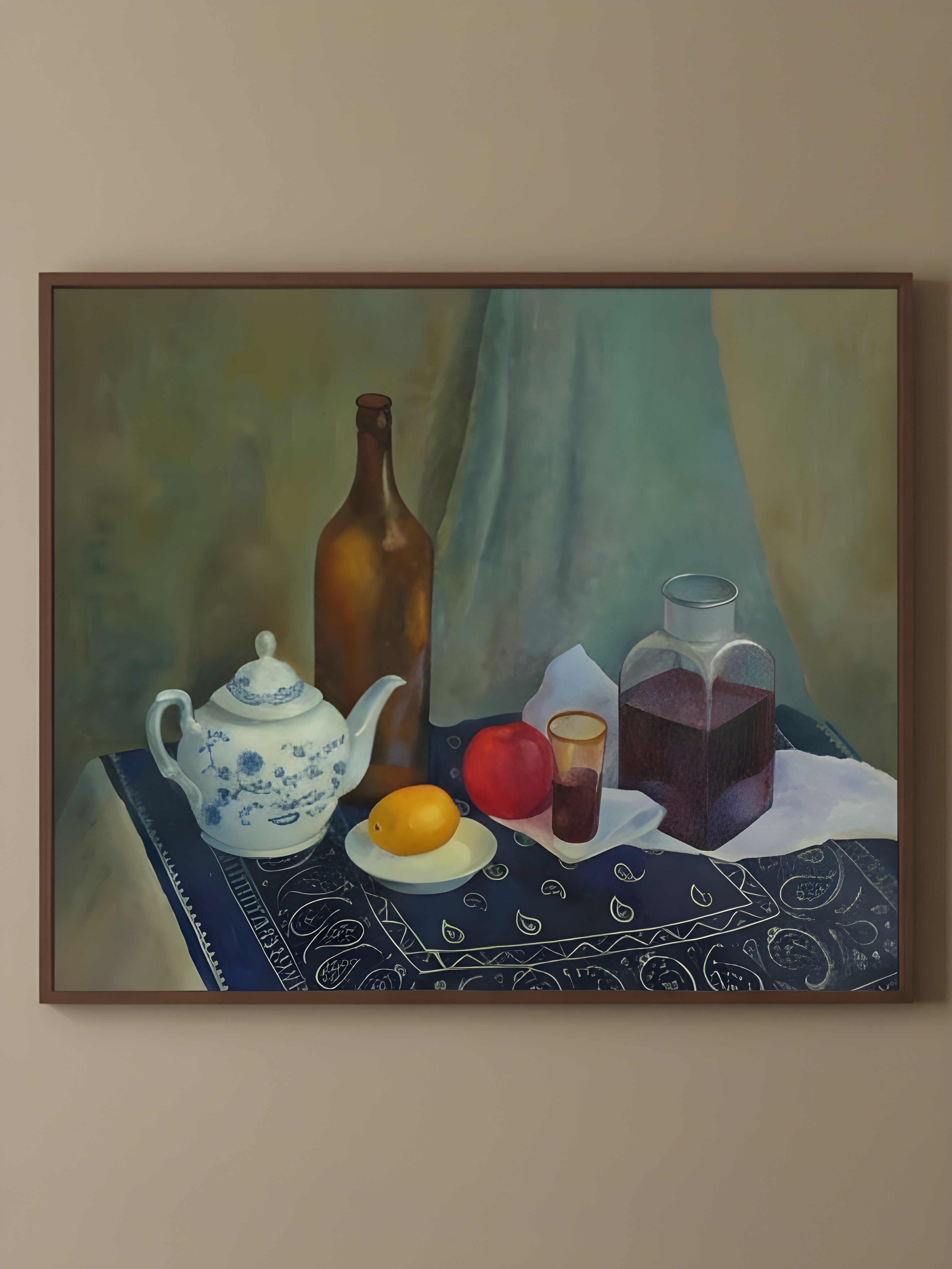 Georgian Blue Tablecloth